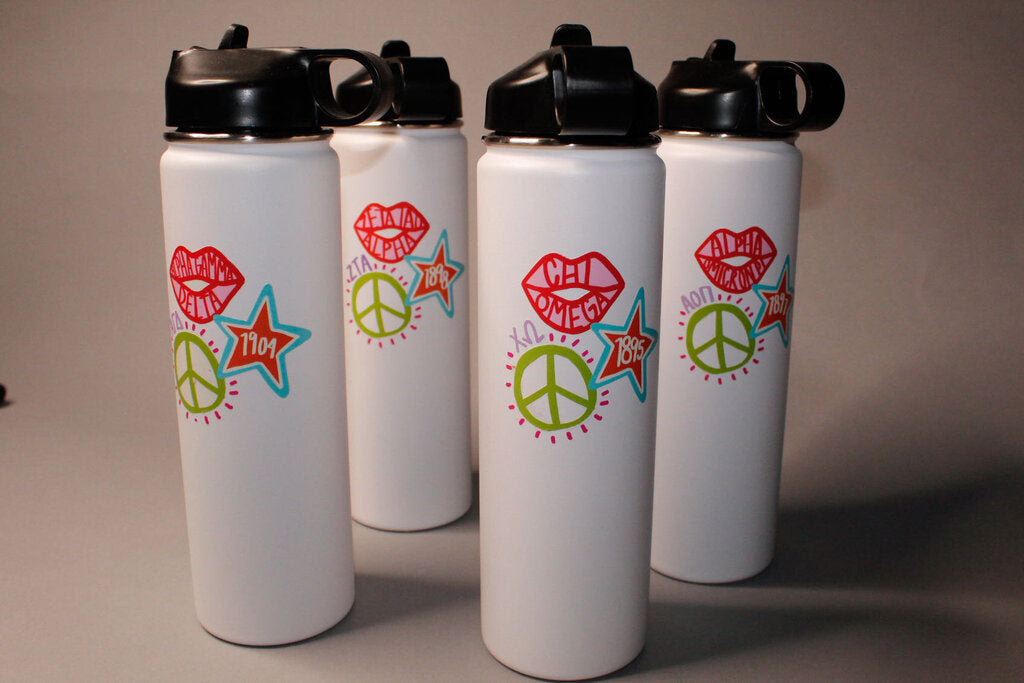 22 oz Sorority Water Bottle