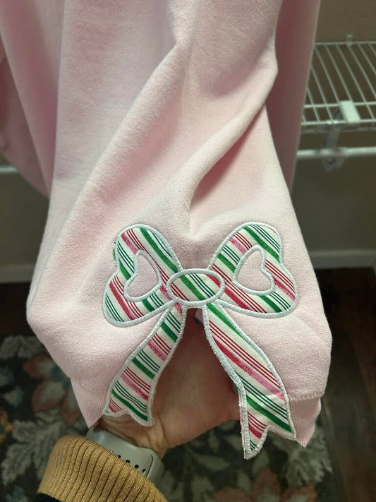 Pink Bow Sweatshirt