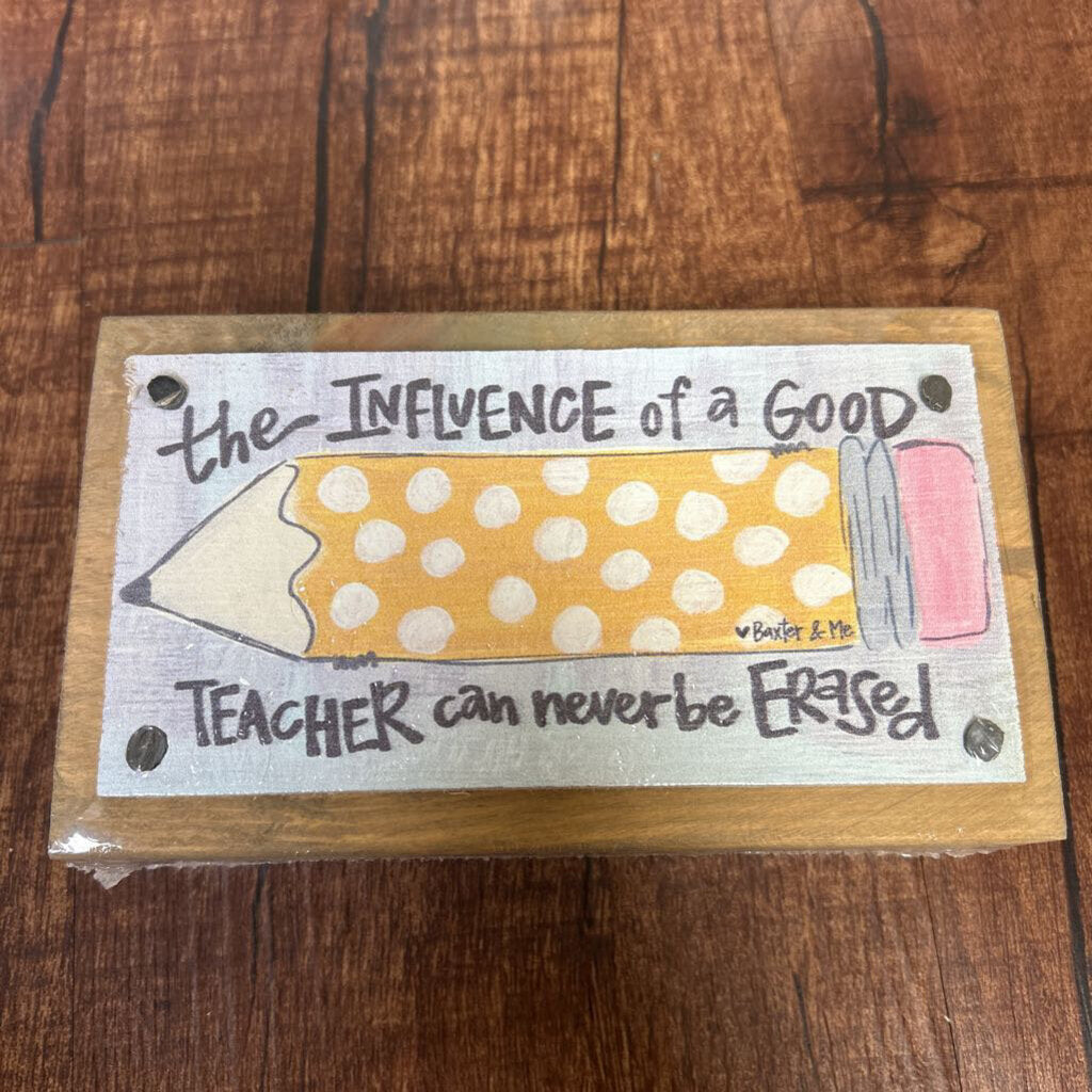 Teacher Pencil Block