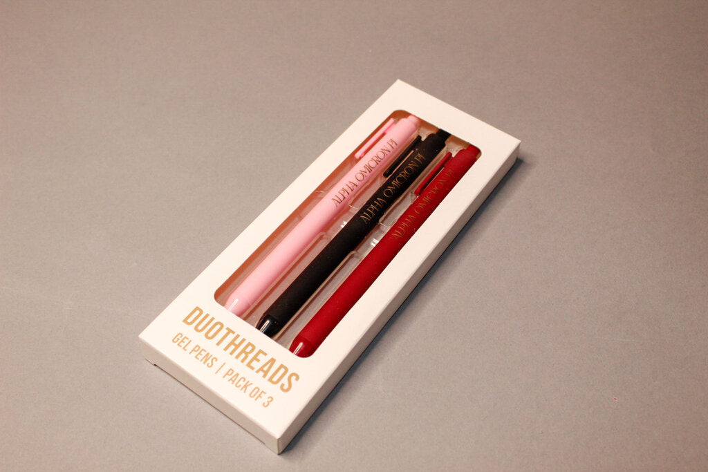 Lettered Luxe Sorority Pens- Alpha Omicron Pi
