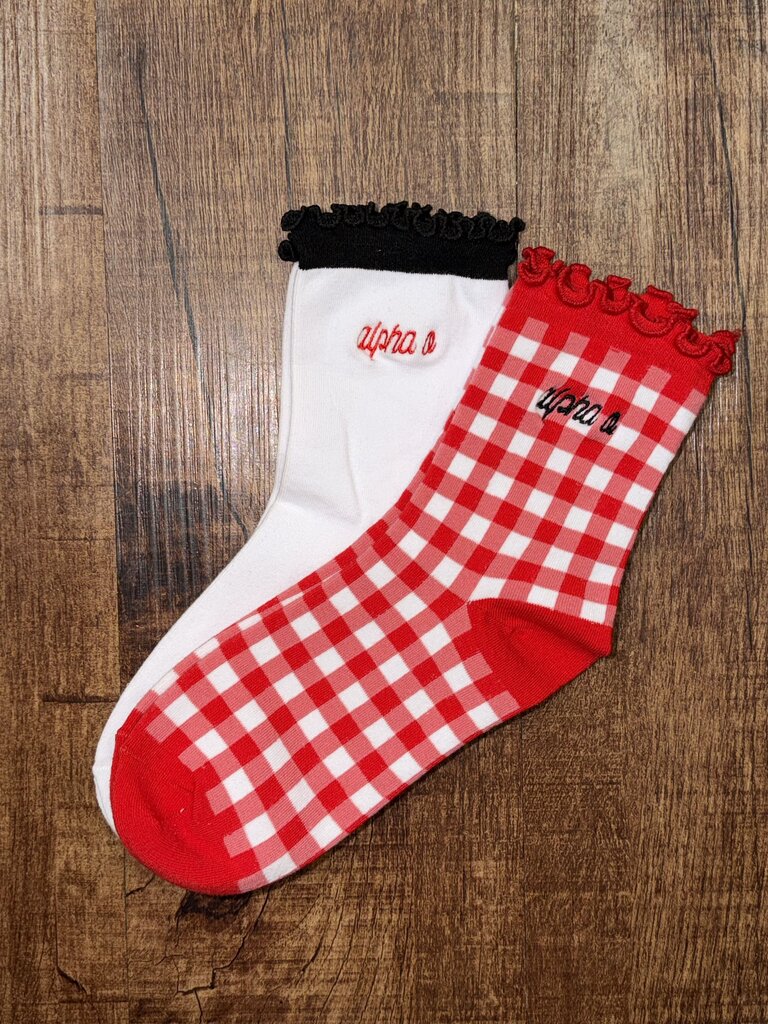 Alpha Omicron Pi Sock Set