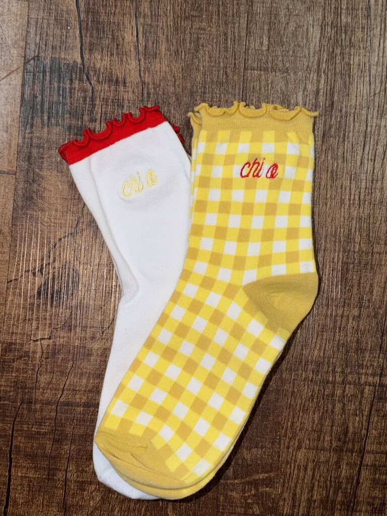 Chi Omega Sock Set