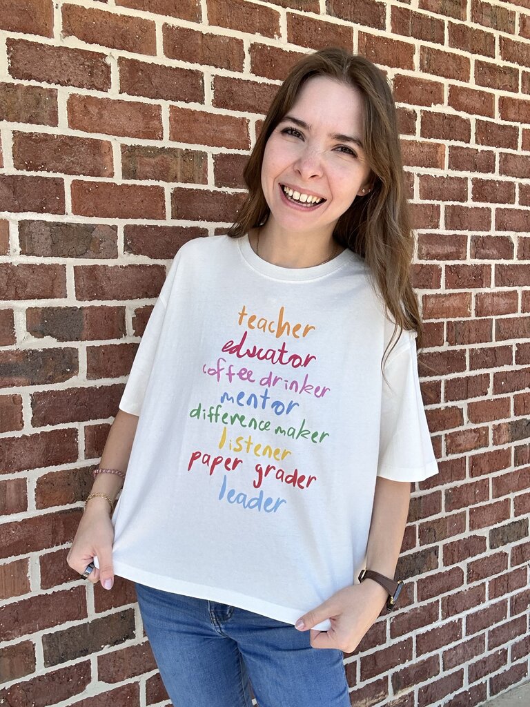 Teacher Crop Tee