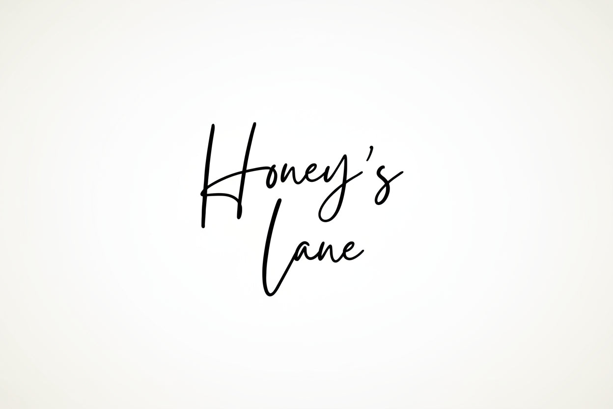 Black text 'Honey's Lane' on a white background