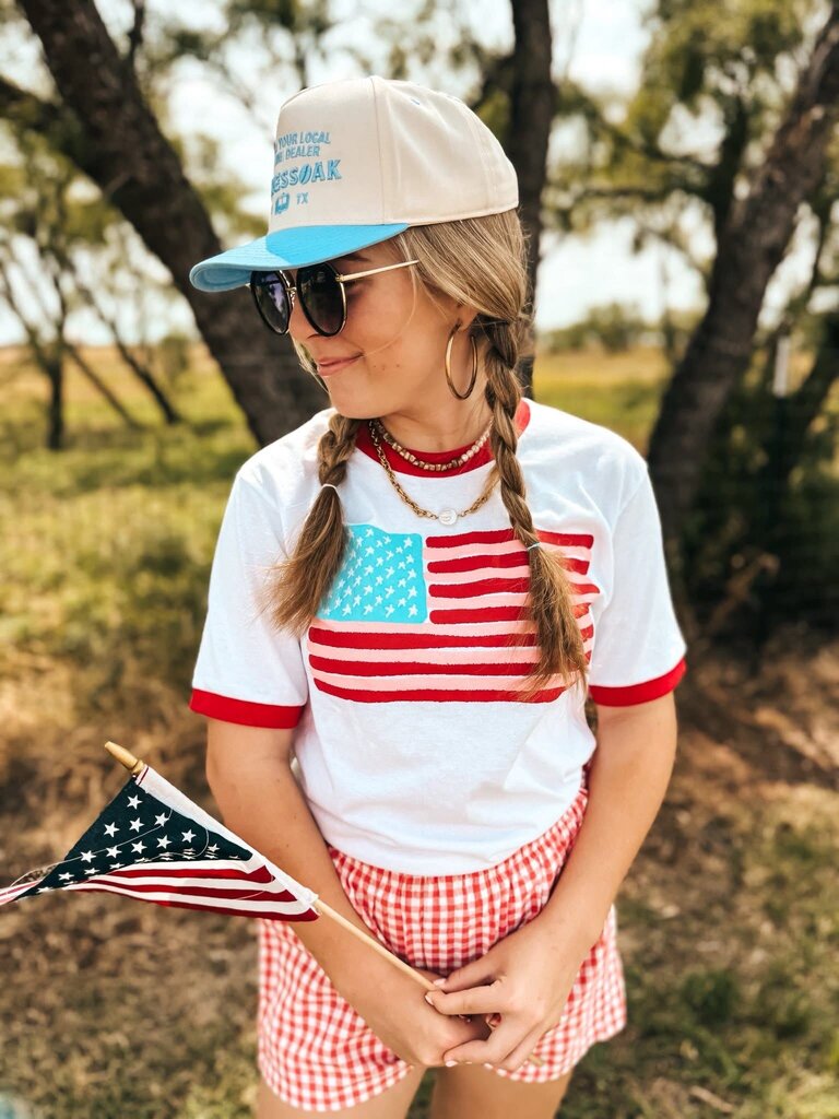 Flag Ringer Tee