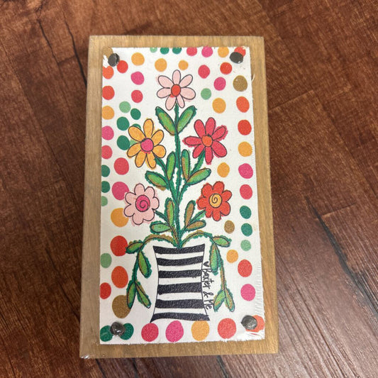 Happy Dot Floral Block