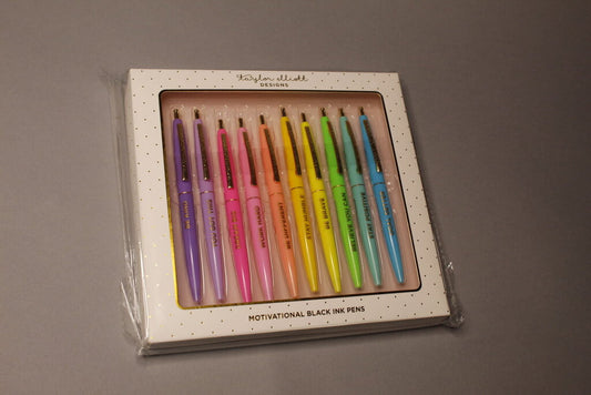 Set of 10 Motivational Pen Set