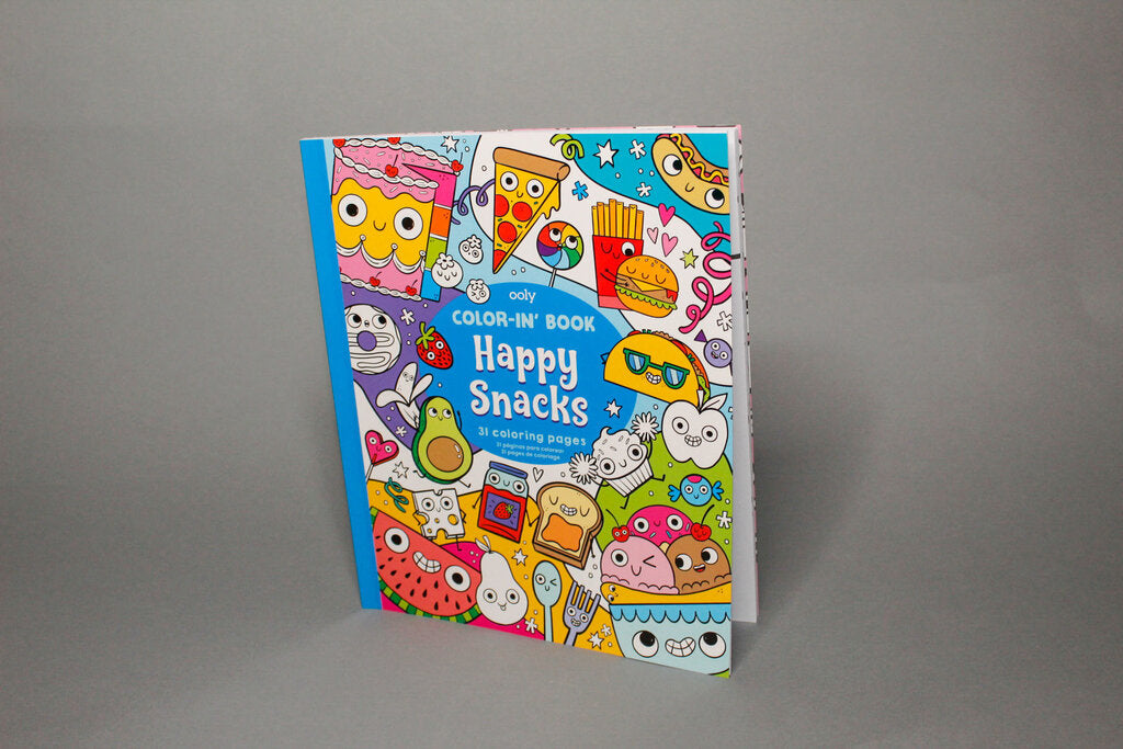 Color-in' Book: Happy Snacks