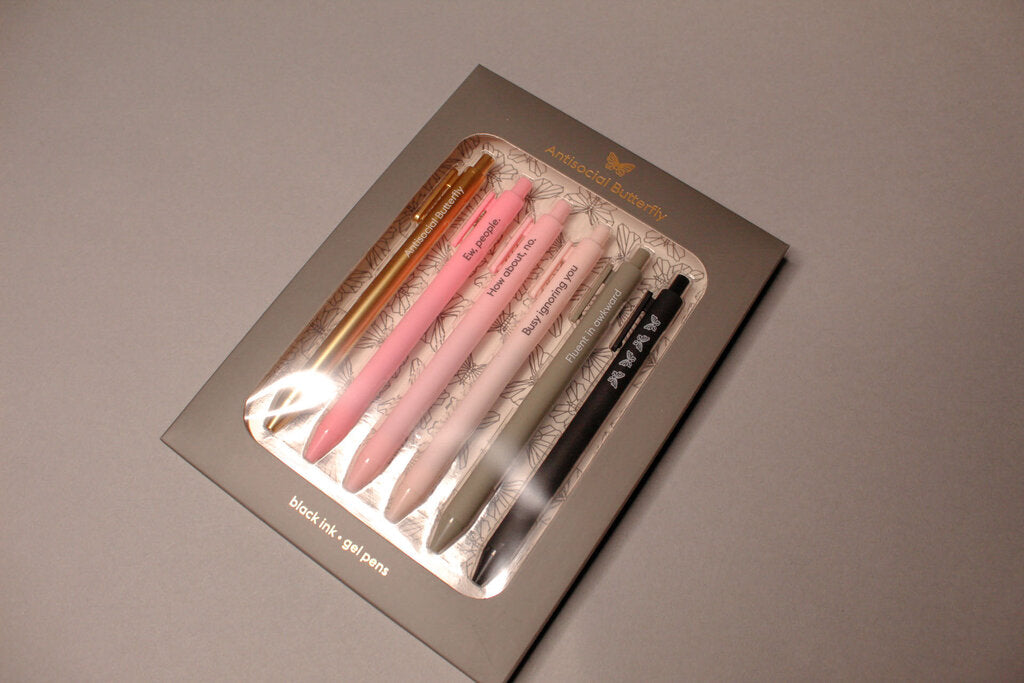 Antisocial Butterfly Pen Set