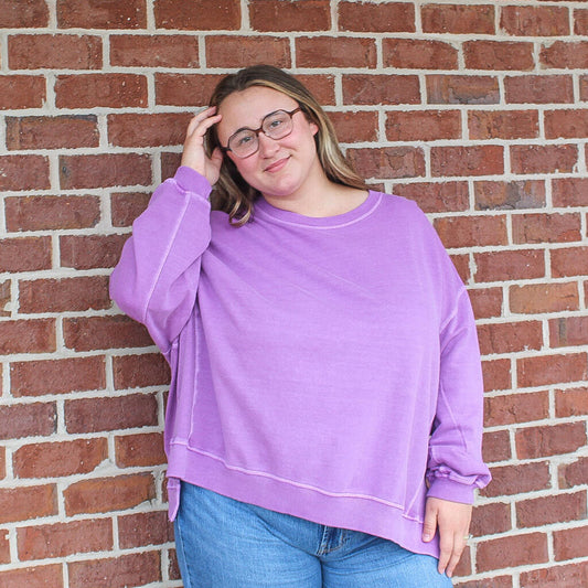 Plum Slit Pullover PLUS