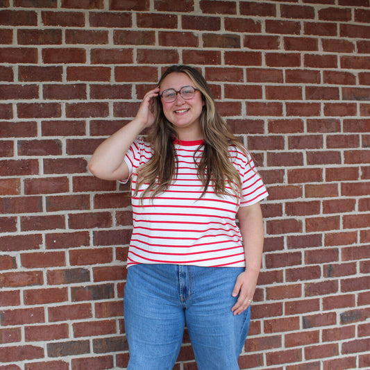 Ruby Striped Top PLUS
