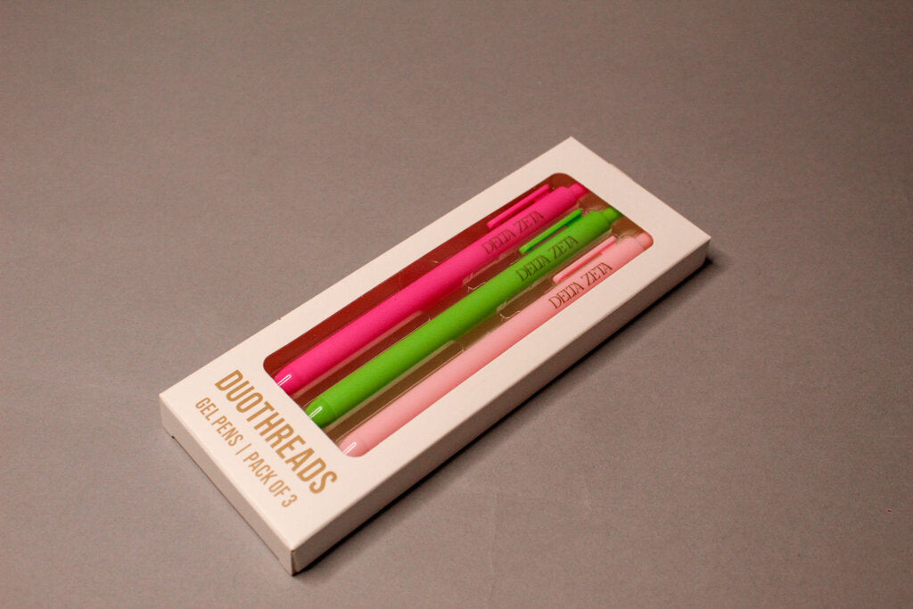 Lettered Luxe Sorority Pens- Delta Zeta