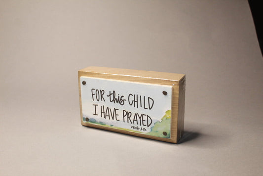 For this Child Watercolor Block