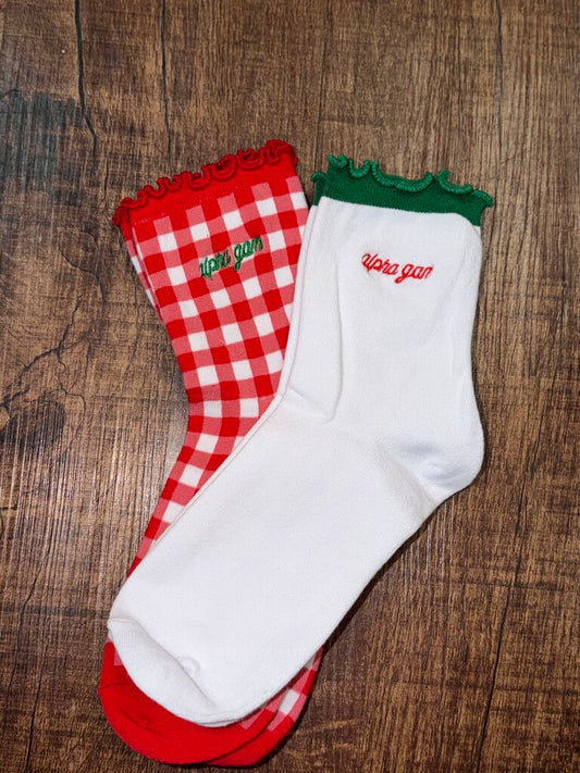 Alpha Gamma Delta Sock Set