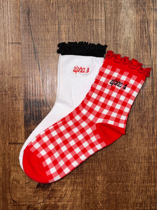 Alpha Omicron Pi Sock Set