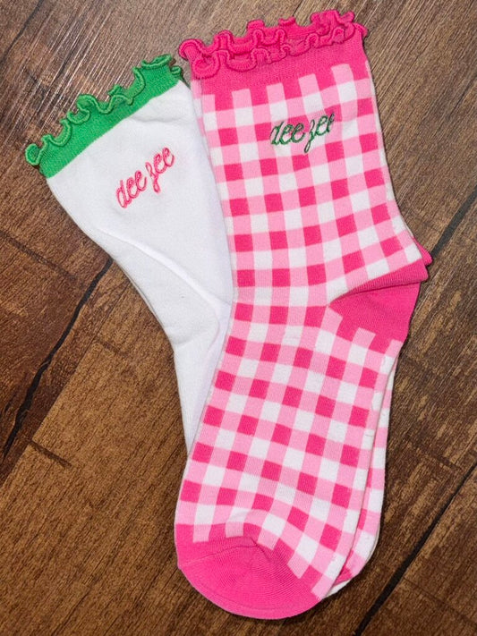 Delta Zeta Sock Set