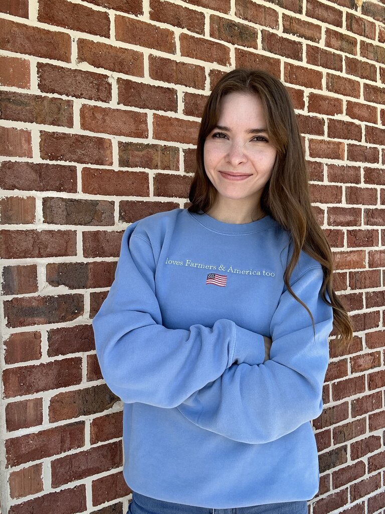Farmers and America Too Crewneck